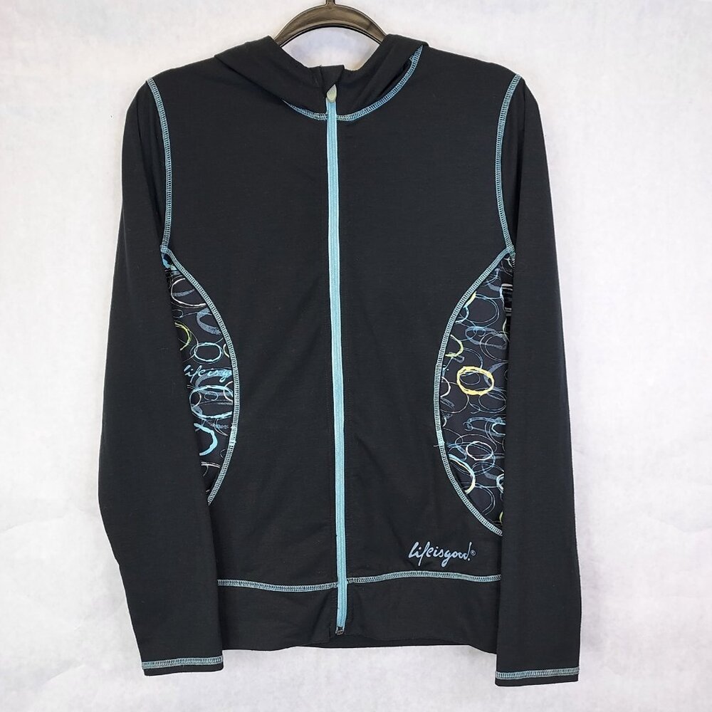 Life Is Good Full Zip Hooded Jacket Women's M Activewear Good Move Fitted Sporty